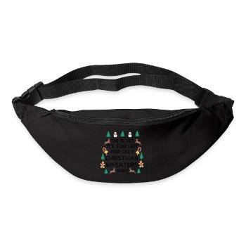 Pull de Noël - Sac banane - noir - Devant