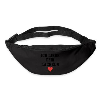Ich liebe dein Lächeln - Gürteltasche - Schwarz - Vorne
