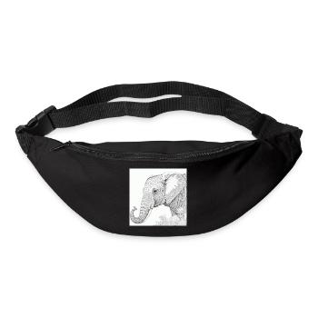Jungle Lion Safari Nature Bio T-Shirt - Bum bag - black - Front