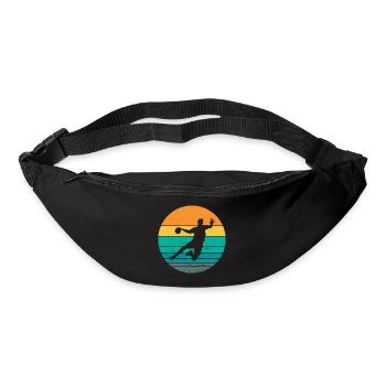 handball, fan de handball, jouer au handball - Sac banane - noir - Devant