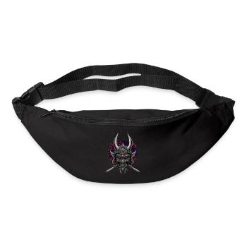 Japanische Oni Dämonenmaske - Böse mythische - Gürteltasche - Schwarz - Vorne
