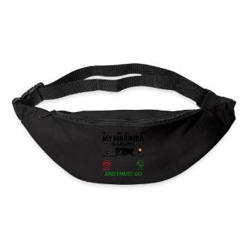 Marimba Player Bell Player of funny sayings - Bum bag - black - Front