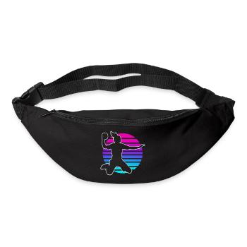 Handball Handball Joueur de handball féminin - Sac banane - noir - Devant