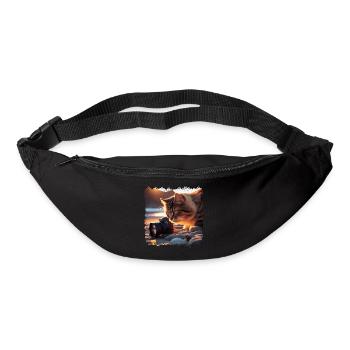 Un photographe amateur a trouvé un assistant - Sac banane - noir - Devant