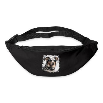 Cool dog with glasses - Bum bag - black - Front