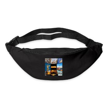 Berlin Skyline Germany City Collage Vintage - Bum bag - black - Front