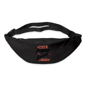 Certifié Papa Boxeur Addict - Sac banane - noir - Devant