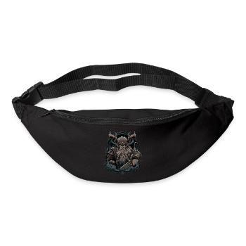 Viking Norseman: Design nordique élégant - Sac banane - noir - Devant