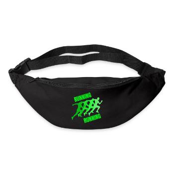 running, jogging, jogging, running, trail running - Bum bag - black - Front