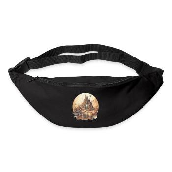 Futuristisch Leben auf Planeten - Gürteltasche - Schwarz - Vorne