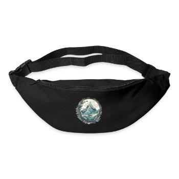 Natur Abenteuer Wandern Camping Design - Gürteltasche - Schwarz - Vorne