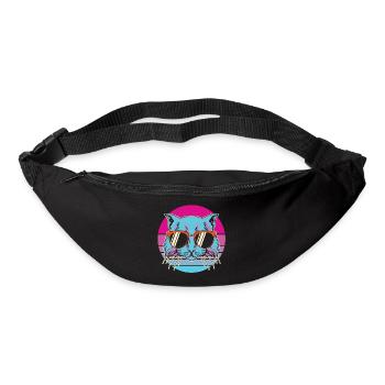 cat, cat then, I love cats - Bum bag - black - Front