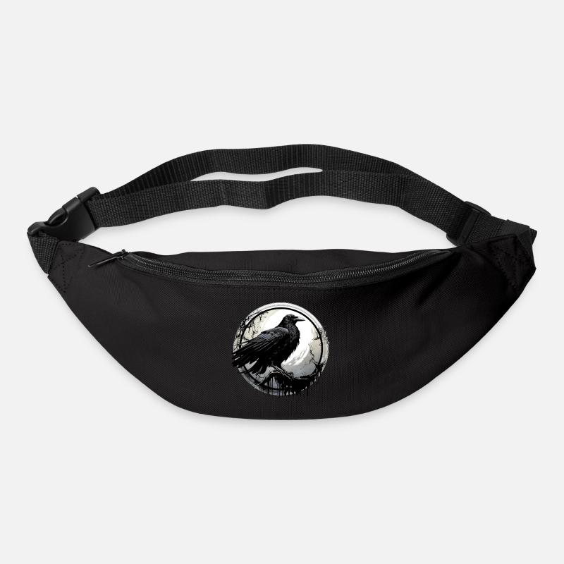 Corbeau - Sac banane - noir