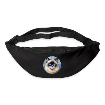 Ragdoll Katze - Gürteltasche - Schwarz - Vorne