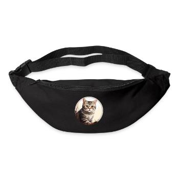 Chat américain à poil court - Sac banane - noir - Devant