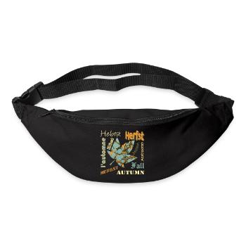 Autumn font with sheet E 204 - Bum bag - black - Front