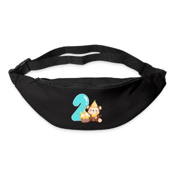 2ème anniversaire - Sac banane - noir - Devant