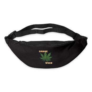 Weed / Cannabis / Weed / Smoking / Joint / Hash - Bum bag - black - Front