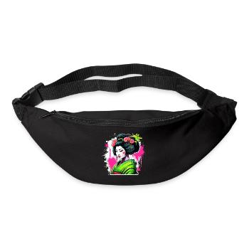 Geisha / Chinesisch / Japanisch / Anime / Comic - Gürteltasche - Schwarz - Vorne