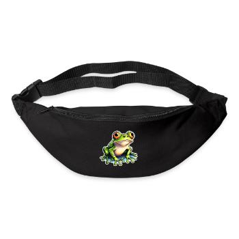 Frog / Animal / Quack / Toad / Pond / Hop - Bum bag - black - Front