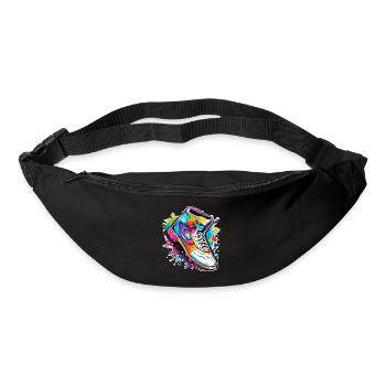 Fußball / spiel / Schuh / Spielfeld / schießen - Gürteltasche - Schwarz - Vorne
