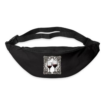 Wine / Grapes / Alcohol / Drink / Enjoy - Bum bag - black - Front