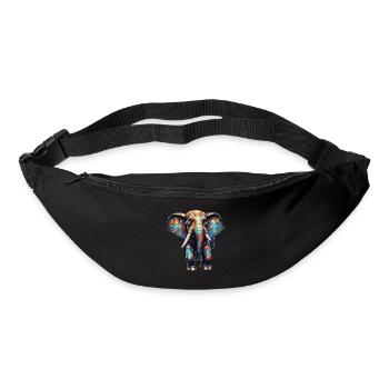 Elephant / Animal / Safari / Zoo / Africa / Comic - Bum bag - black - Front