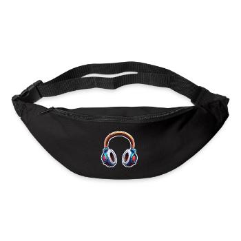 Headphones / Audio / Music / Sound / Studio / Cool - Bum bag - black - Front