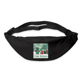 Comme les robots Jouet de Noël Rétro Cadeaux Mignon - Sac banane - noir - Devant