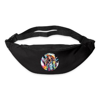Cow Girl / Wild West / Desert / Lasso / Rodeo - Bum bag - black - Front