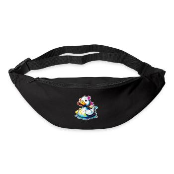 Gummiente / Badeente / Wasser / Badewanne - Gürteltasche - Schwarz - Vorne
