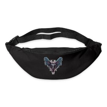 Mothman / papillon de nuit / insecte / créature mythique / flottant - Sac banane - noir - Devant
