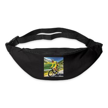 Retro-Radfahrer - Gürteltasche - Schwarz - Vorne