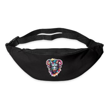 Minotaure / Mythologie grecque / Créature - Sac banane - noir - Devant