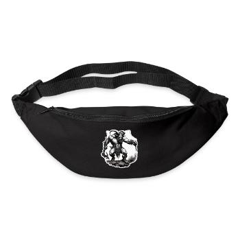 Minotaure / Mythologie grecque / Créature - Sac banane - noir - Devant