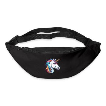 Unicorn / mythical creatures / fairy tales / magic / glitter - Bum bag - black - Front