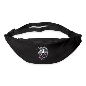 Unicorn / mythical creatures / fairy tales / magic / glitter - Bum bag - black - Front
