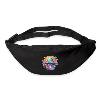 Alien / Vaisseau spatial / OVNI / Zone 51 / Tout / Mars - Sac banane - noir - Devant