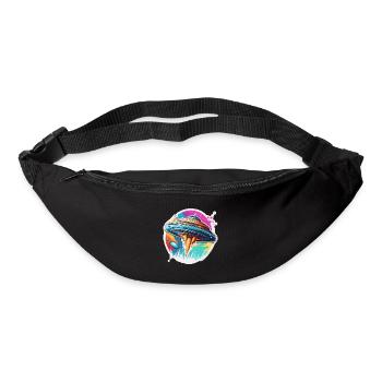 Alien / Vaisseau spatial / OVNI / Zone 51 / Tout / Mars - Sac banane - noir - Devant