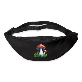 Mushroom / Mushroom / Meadow / Forest / Goa / Psy - Bum bag - black - Front