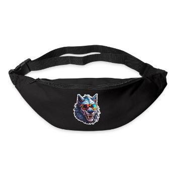 Werwolf / Vollmond / Wesen / Verwandlung / Fluch - Gürteltasche - Schwarz - Vorne