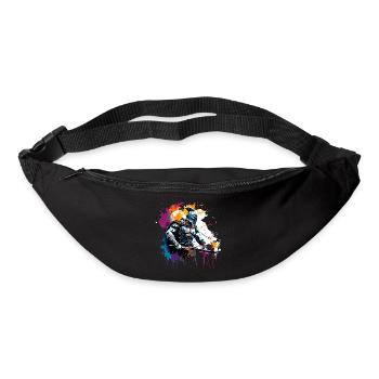 Spartiate / Guerrier / Combattant / Ancien / Sparte - Sac banane - noir - Devant
