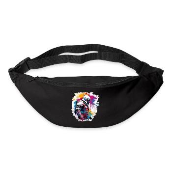 Spartiate / Guerrier / Combattant / Ancien / Sparte - Sac banane - noir - Devant