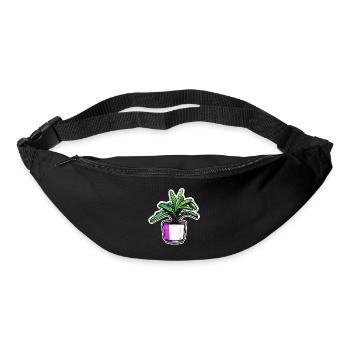 Zimmerpflanze / Topfpflanze / Dekoration / Topf - Gürteltasche - Schwarz - Vorne