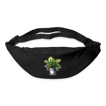 Zimmerpflanze / Topfpflanze / Dekoration / Topf - Gürteltasche - Schwarz - Vorne
