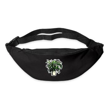 Zimmerpflanze / Topfpflanze / Dekoration / Topf - Gürteltasche - Schwarz - Vorne