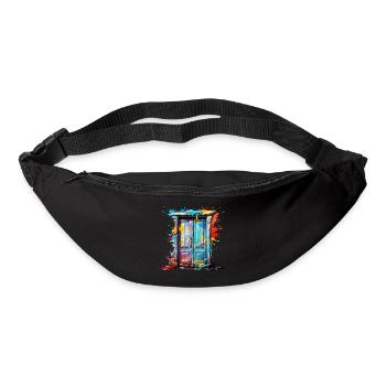 Door / Entrance / Lock / Gate / Front Door / Design - Bum bag - black - Front