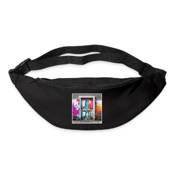 Door / Entrance / Lock / Gate / Front Door / Design - Bum bag - black - Front