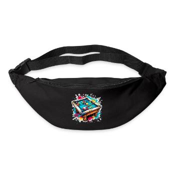 Billiard Table / Billiard Ball / 8 Ball / Pool / Kö - Bum bag - black - Front