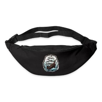 Ship / Boat / Anchor / Sea / Ocean / Captain - Bum bag - black - Front